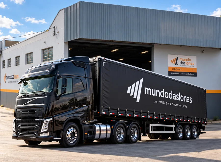 Fachada da Mundo das Lonas na Rua Rui Mesquita, em Uberaba